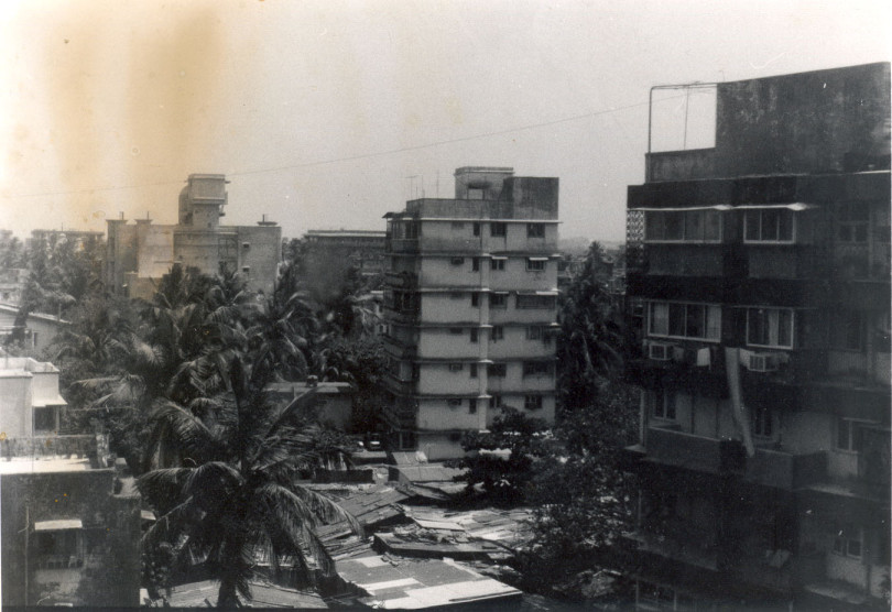 Juhu seaface area out of a hotel window by 1995